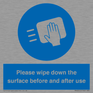 Please wipe down the surface before and after use